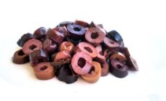 2 lb jar of Greek Kalamata sliced olives with deep purple color