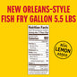 Louisiana Fish Fry Seasoned Fish Fry With Lemon 1 Gallon Bulk Container