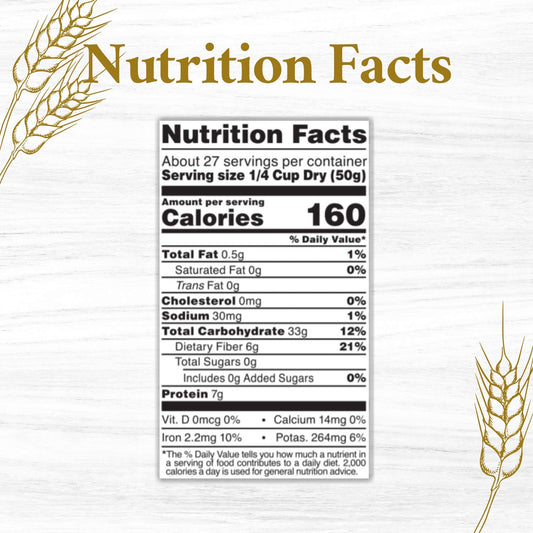Roland Pearled Italian Farro in a 3 lb bag with clear packaging and nutty whole wheat grains visible.