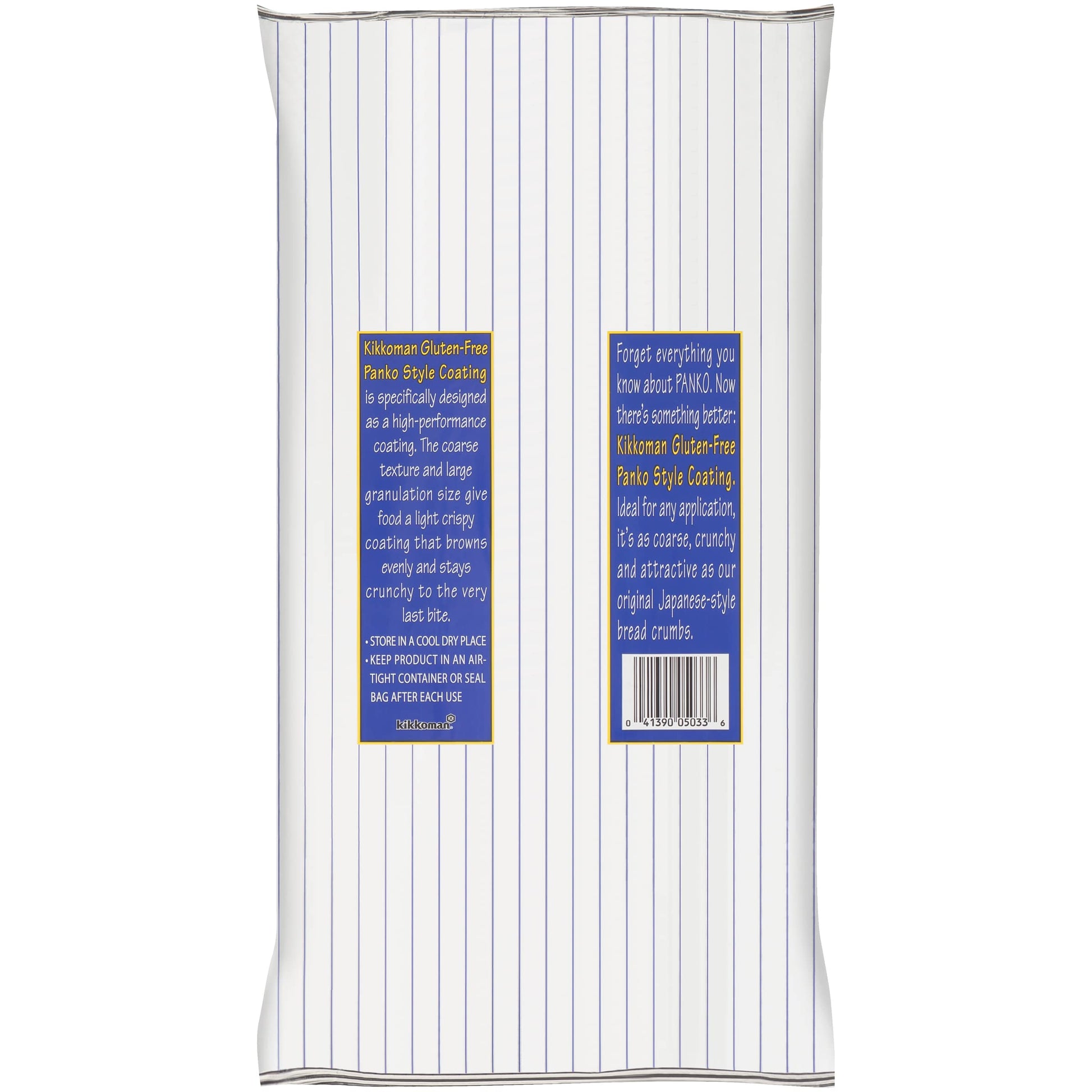 2.5 lb bag of Kikkoman Gluten-Free Panko Bread Crumbs, crispy bulk coating