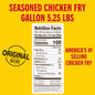 Louisiana Fish Fry Seasoned Crispy Chicken Fry Mix 1 Gallon container with Cajun branding