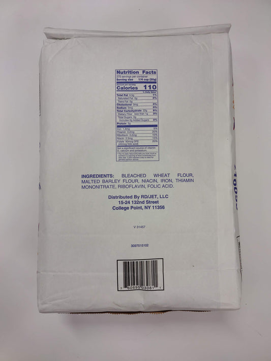 25-pound bag of Len'z Best All Purpose Flour ideal for baking cakes and breads