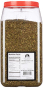 Chef's Quality Crushed Mint Leaves 24 oz large restaurant spice jar