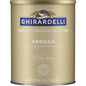 Ghirardelli Vanilla Frappe Mix 3lb can with Madagascar Bourbon vanilla imagery