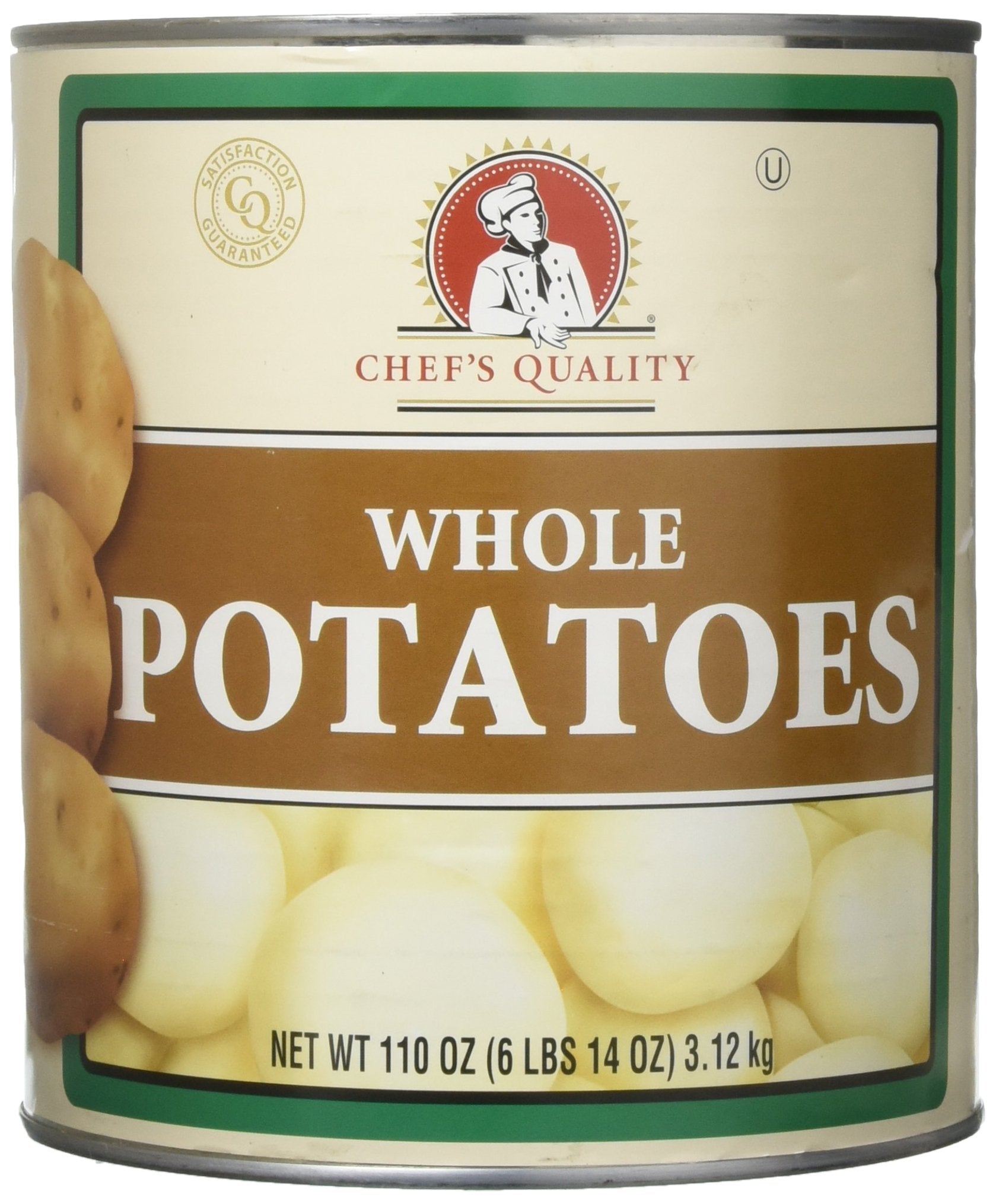 Chef's Quality Whole White Potatoes #10 Can, bulk canned potatoes ideal for foodservice