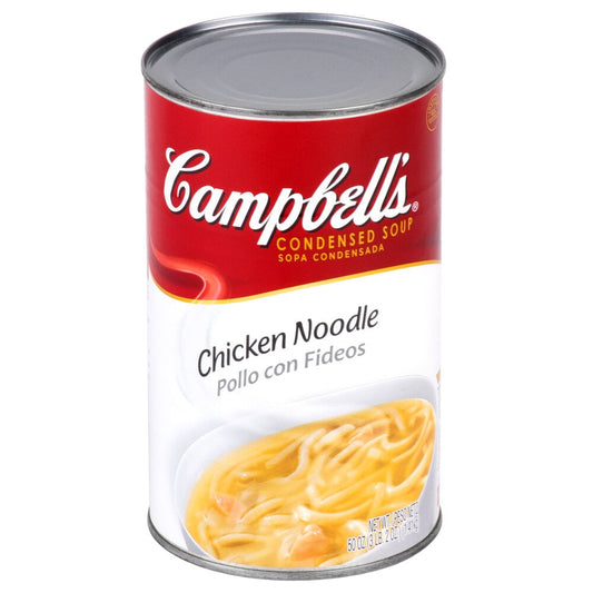Campbell's Chicken Noodle Soup 50 oz can - classic family size ready to serve