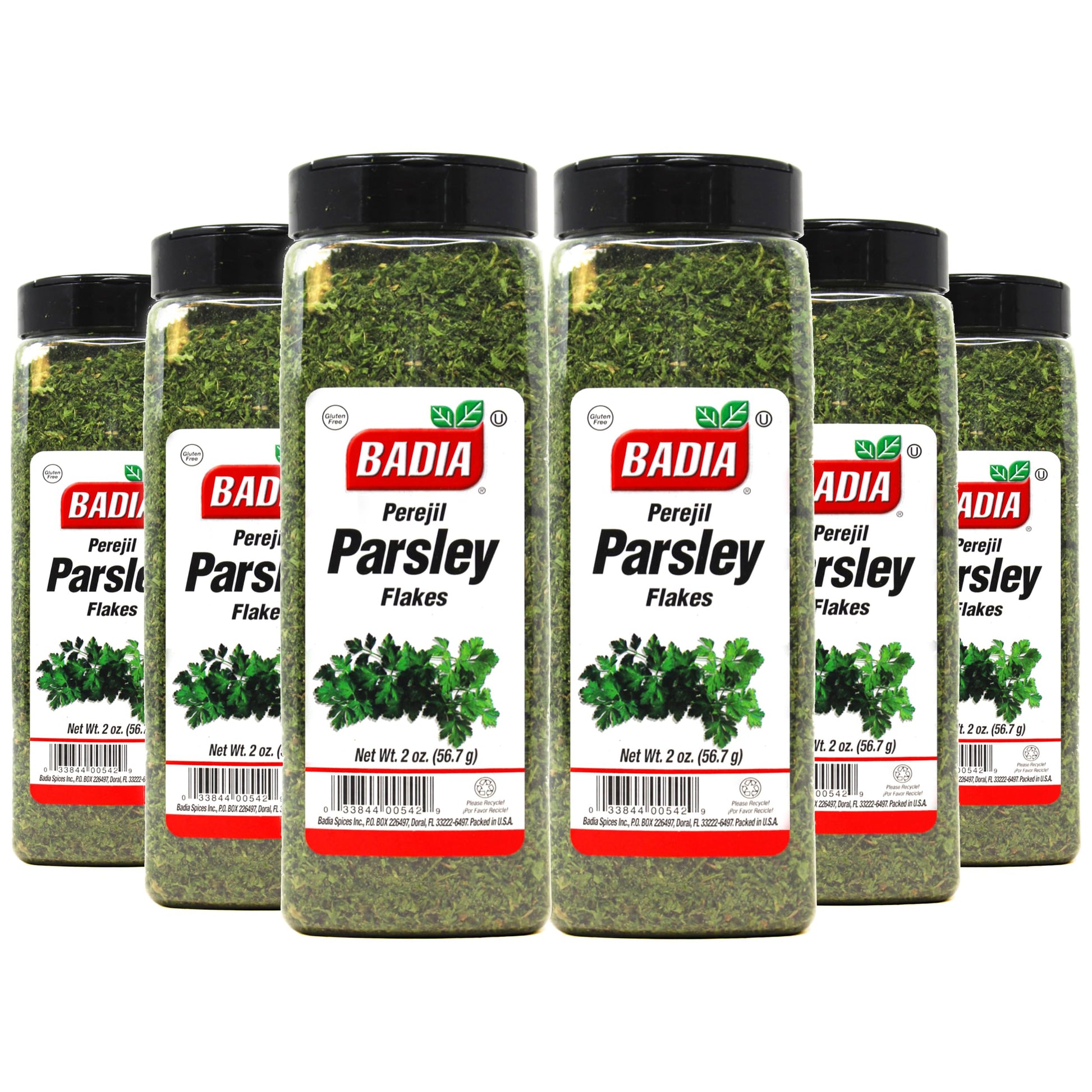 Badia Parsley Flakes 2oz jar front view