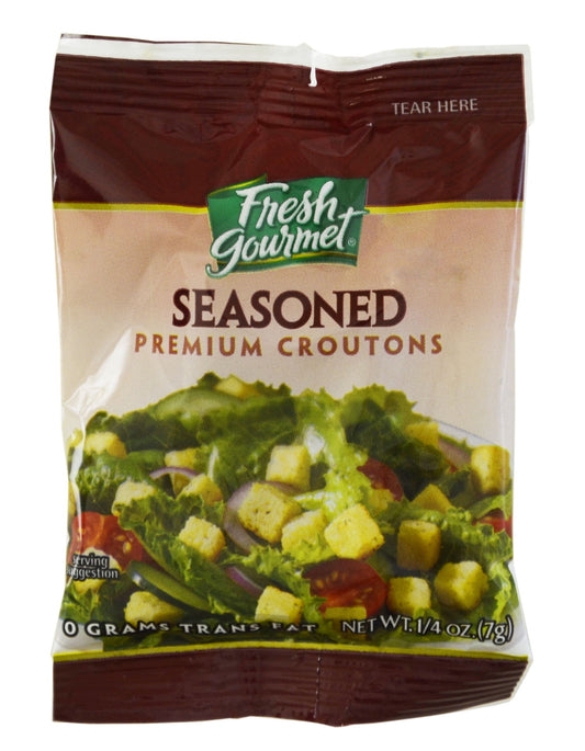 Fresh Gourmet Seasoned Croutons 0.25 oz packets, box of 250 count