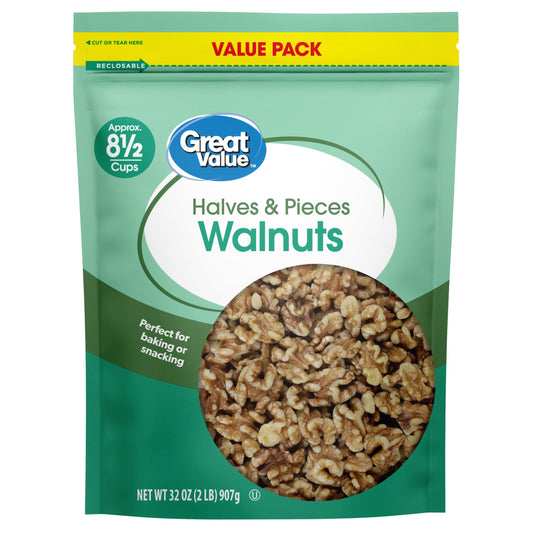 Bag of Kirkland Light Chopped Walnuts, 3 lb bulk