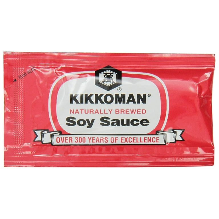 Kikkoman Soy Sauce Packets 500 Count bulk box ideal for food service and takeout