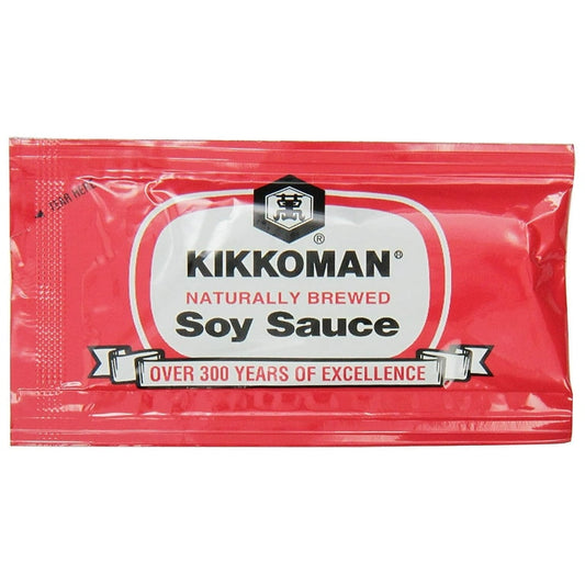 Kikkoman Soy Sauce Packets 500 Count bulk box ideal for food service and takeout