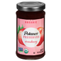 Polaner Strawberry Preserves 4 lb Jar with red fruit jam in clear packaging