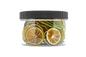 Bulk dehydrated lime slices in 24oz clear jar, ideal for cocktail garnishes