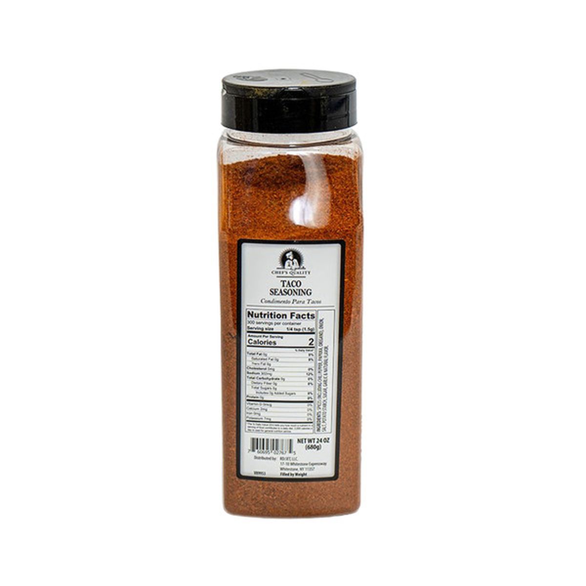 Chef's Quality Taco Seasoning 24 oz large container Mexican spices