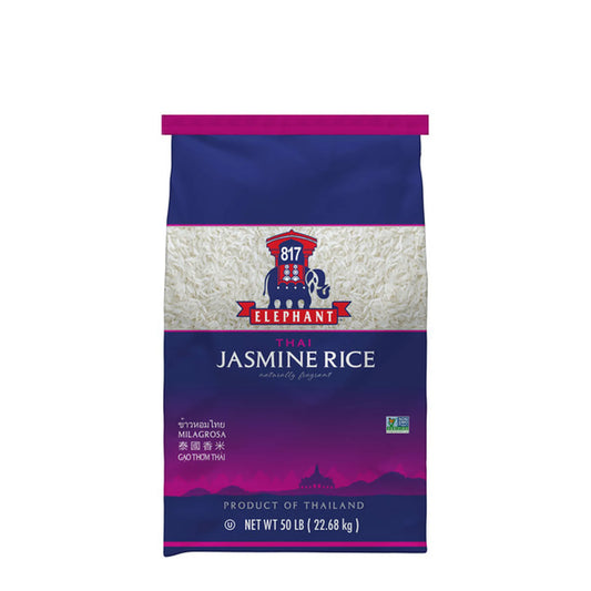 817 Elephant Thai Hom Mali Jasmine Rice 50 lb bag