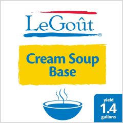 LeGout Cream Soup Base 25oz pouch in foodservice bulk packaging