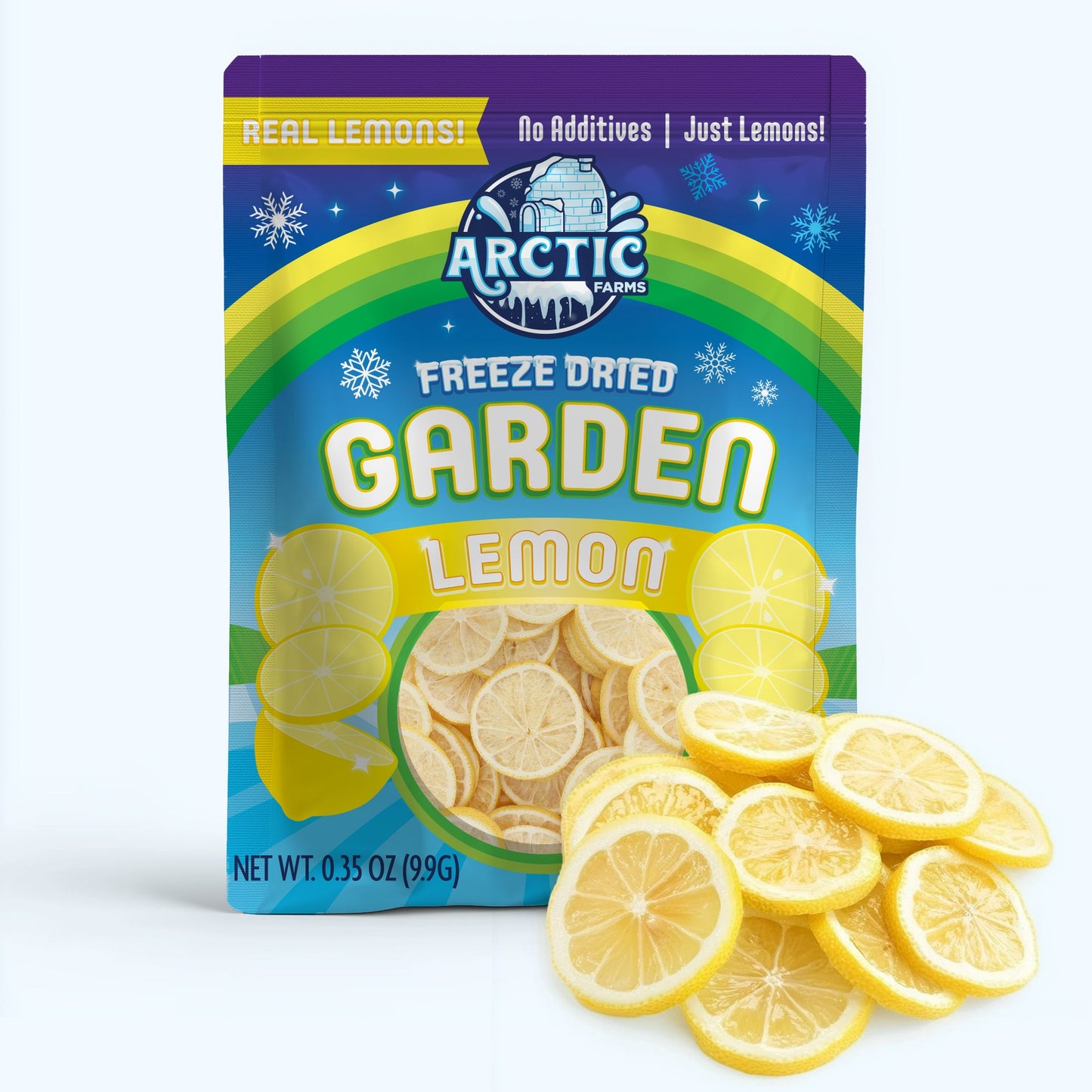 Premium Dehydrated Lemon Slices in pouch for cocktails and culinary use